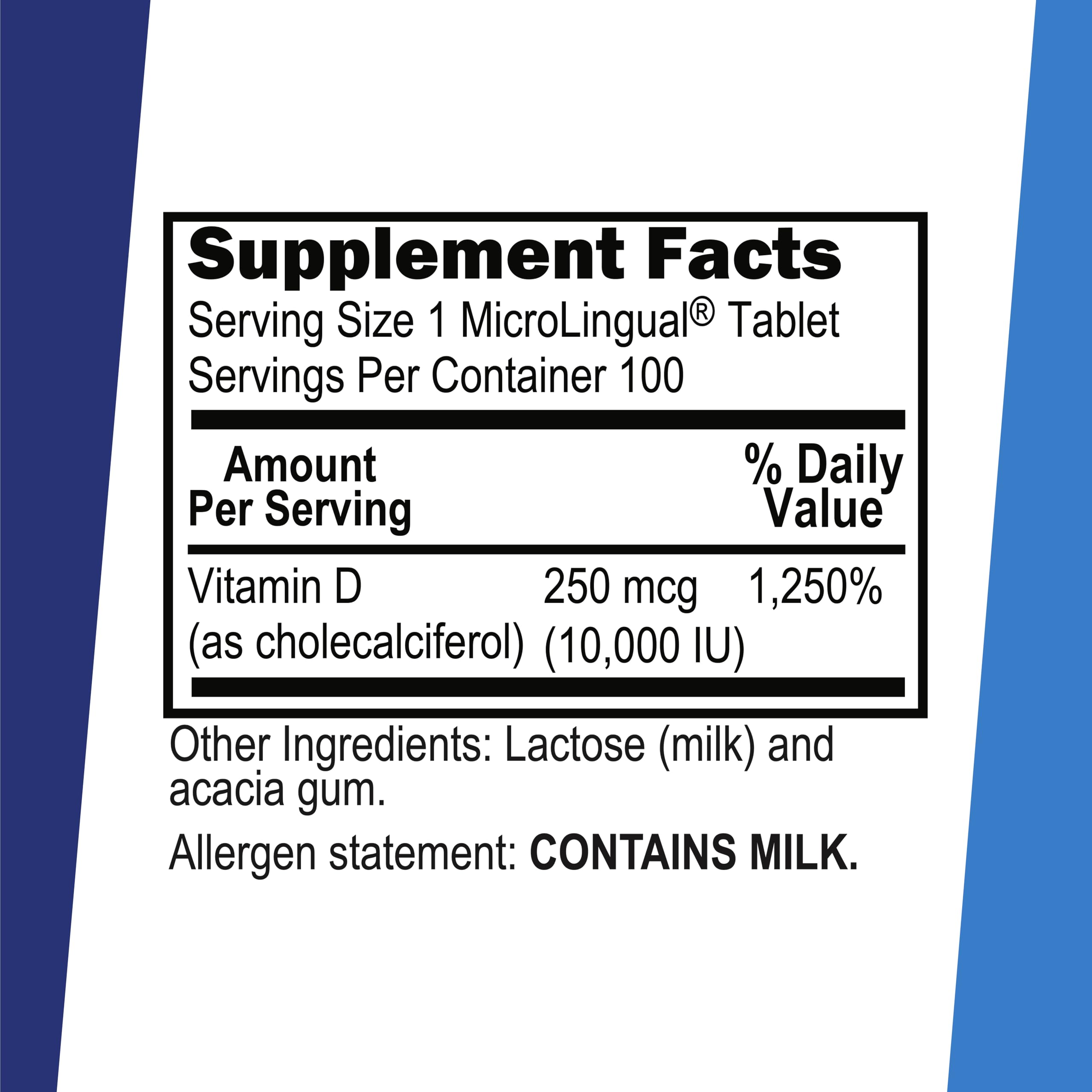 Vitamin D3 tablet on tongue showing fast dissolution for daily immune support.