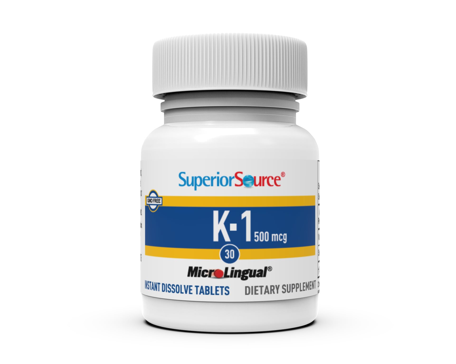 Graphic showing Superior Source Vitamin K1 500 mcg aiding calcium absorption