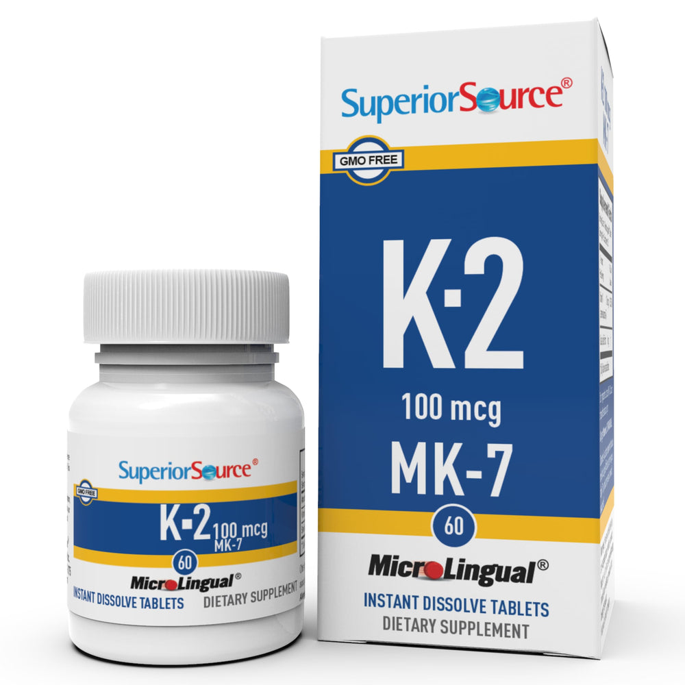 Superior Source Vitamin K2 MK-7 bottle for bone support and daily use