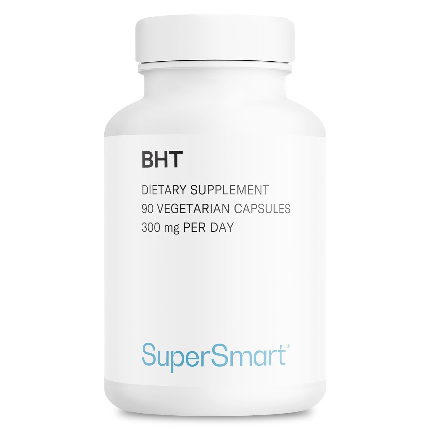 Supersmart BHT supplement capsule close-up for daily wellness support