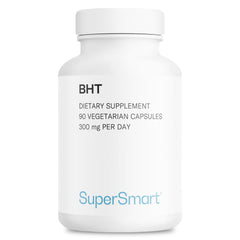 Supersmart BHT supplement capsule close-up for daily wellness support