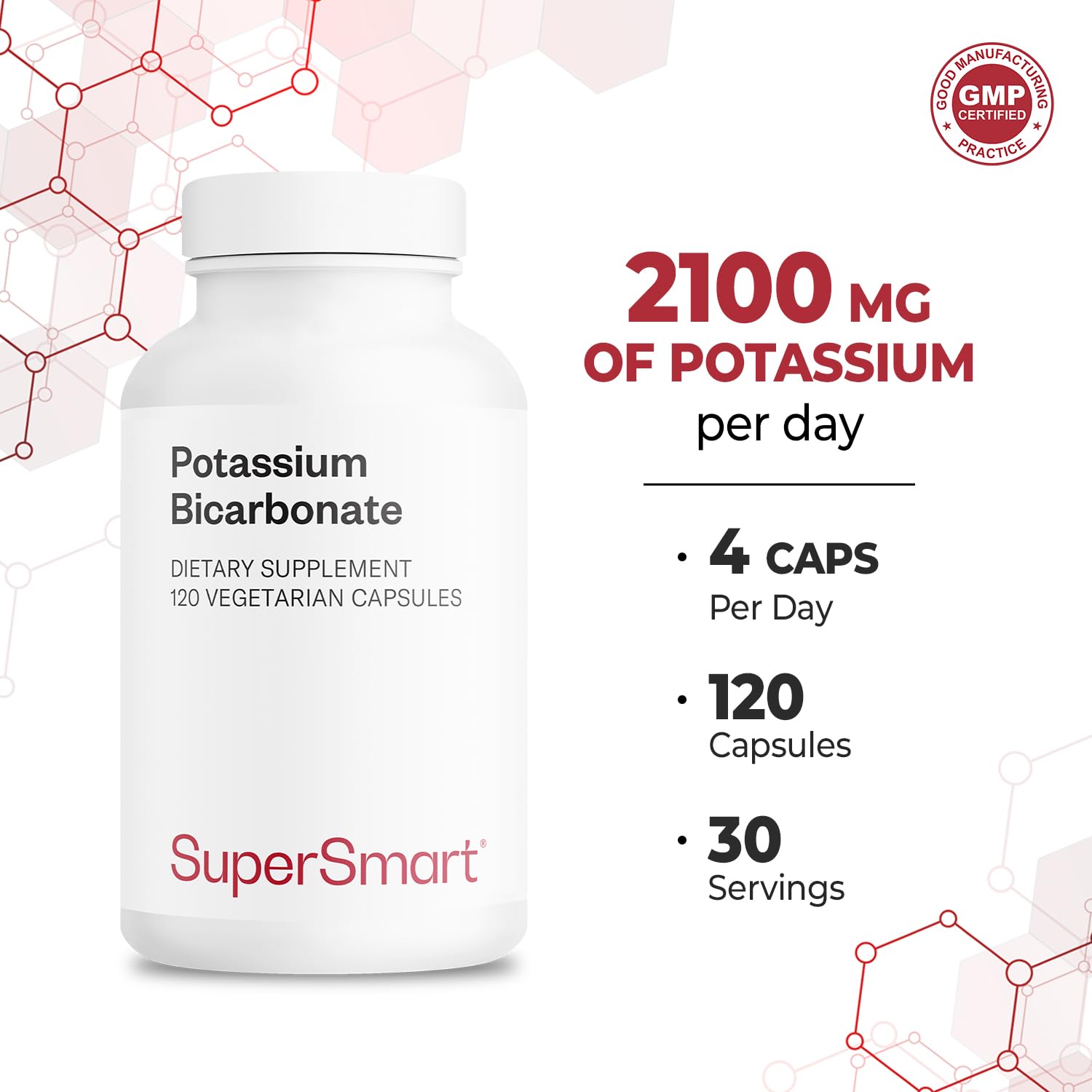 Supersmart bottle on a desk suggesting convenient daily supplementation