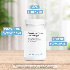 Grapefruit seeds and pulp imagery illustrating the extract source used in Supersmart