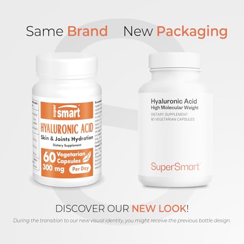 Supersmart Hyaluronic Acid capsules in blister pack for daily dosing convenience.