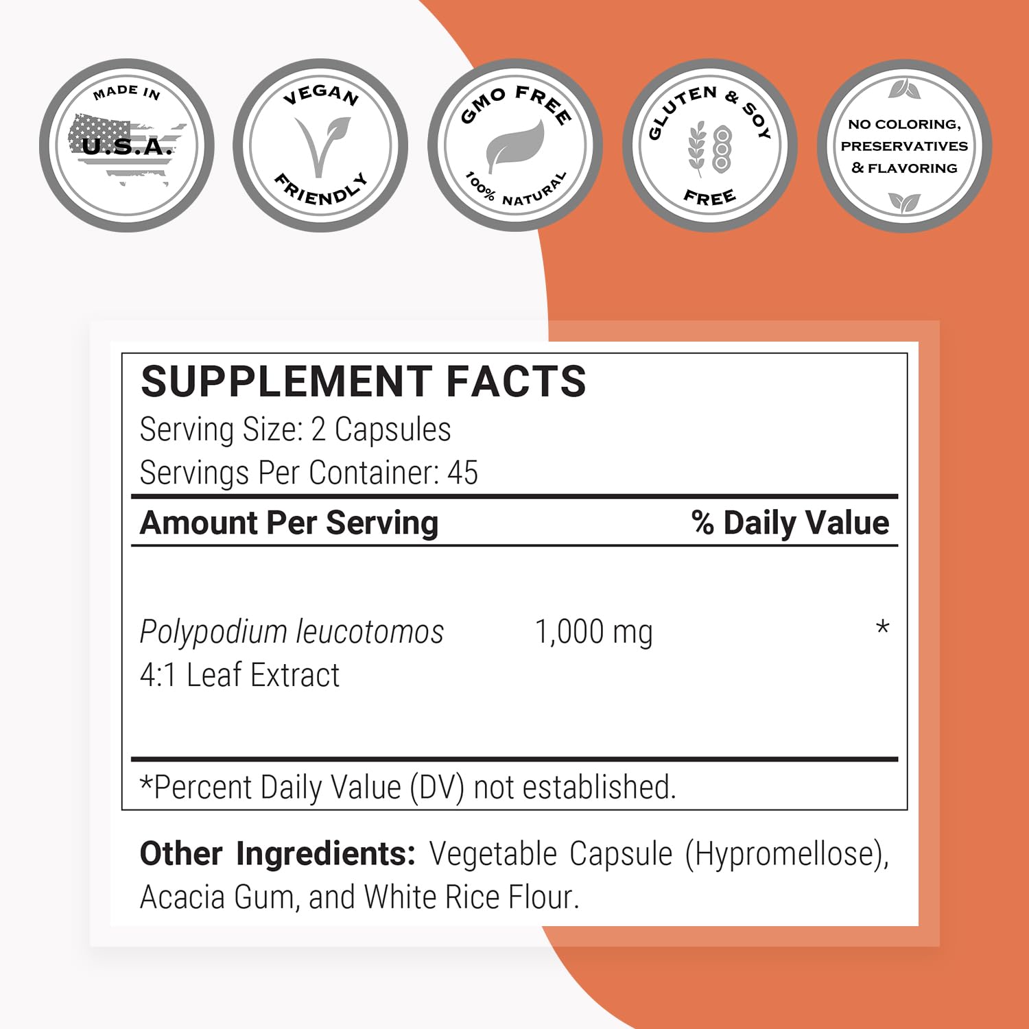 Supersmart PLE bottle with two capsules illustrating daily dosage.