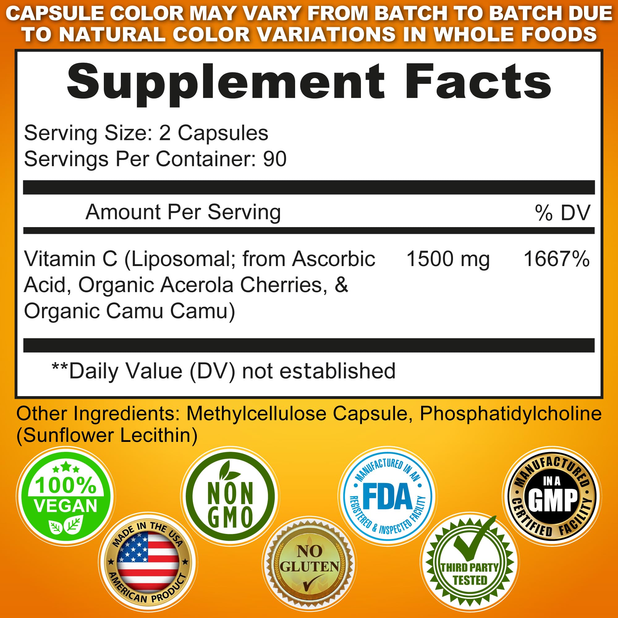 Advanced liposomal delivery enhances absorption and bioavailability of Vitamin C.