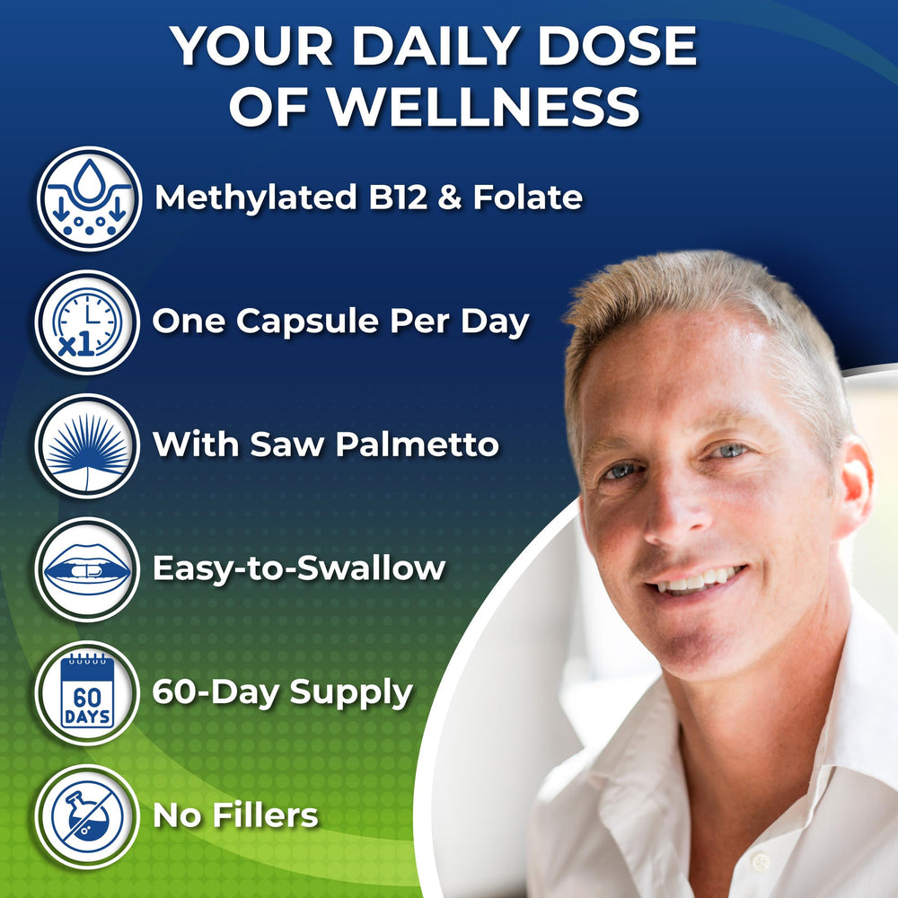 SUPPLEMENTS STUDIO men's daily multivitamin 50+ capsules ready for daily vitality.