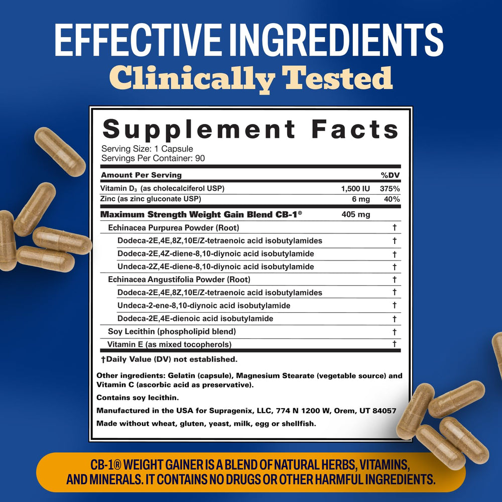 Men-focused use with Supragenix CB-1 supporting mass and strength development.