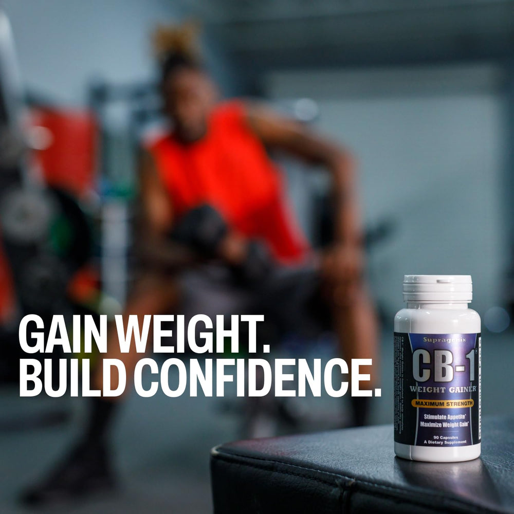 Made in the USA label on Supragenix CB-1 bottle signals quality manufacturing.