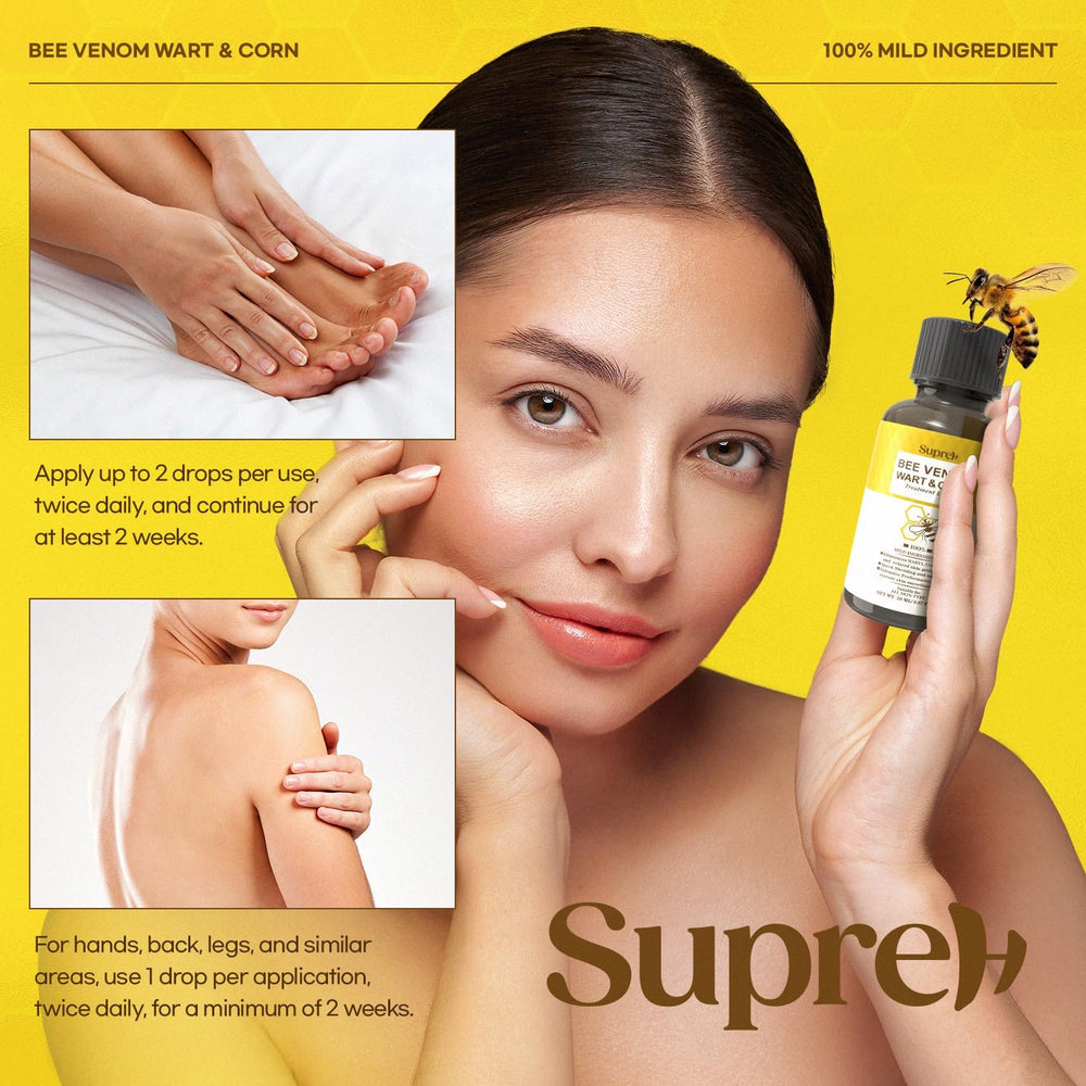SupreH corn and callus relief depiction suggesting versatile skin care benefits.