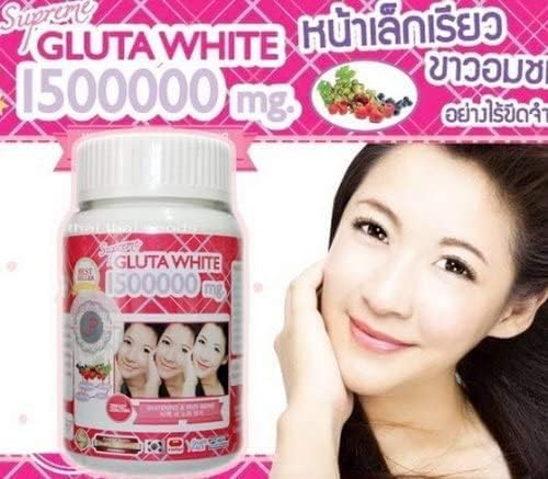 Supreme Gluta White packaging image emphasizing 30-softgel supply.