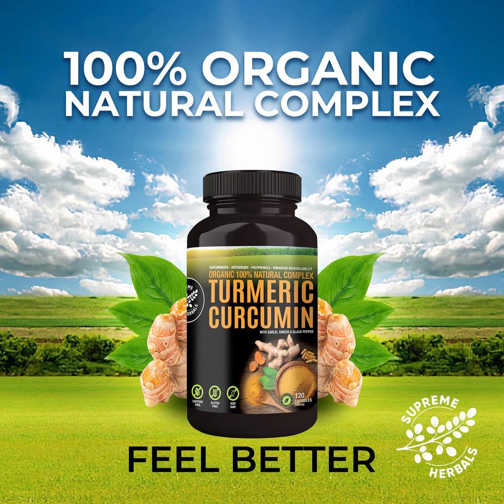 Supreme Herbals capsules in hand suggest convenient daily dosing