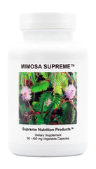 Supreme Nutrition Mimosa Supreme bottle with capsules for a calming evening routine