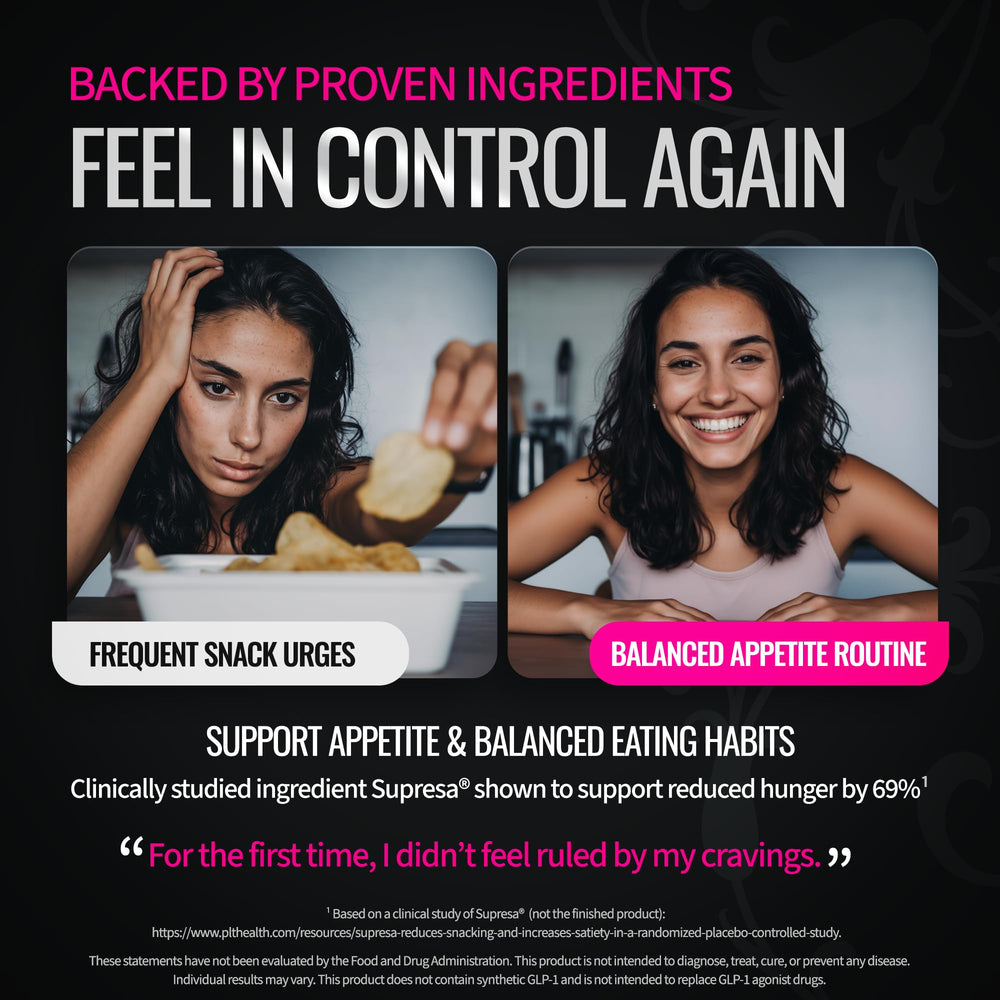 Supresa saffron extract icon signals appetite awareness benefits in a daily ritual.