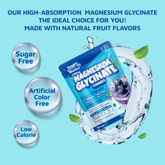 Sups Nature magnesium gummies blueberry bottle close-up: chewy texture and vibrant color