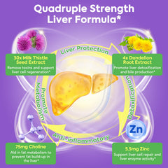 Surebounty milk thistle 30x extract close-up, highlights high potency for daily support.