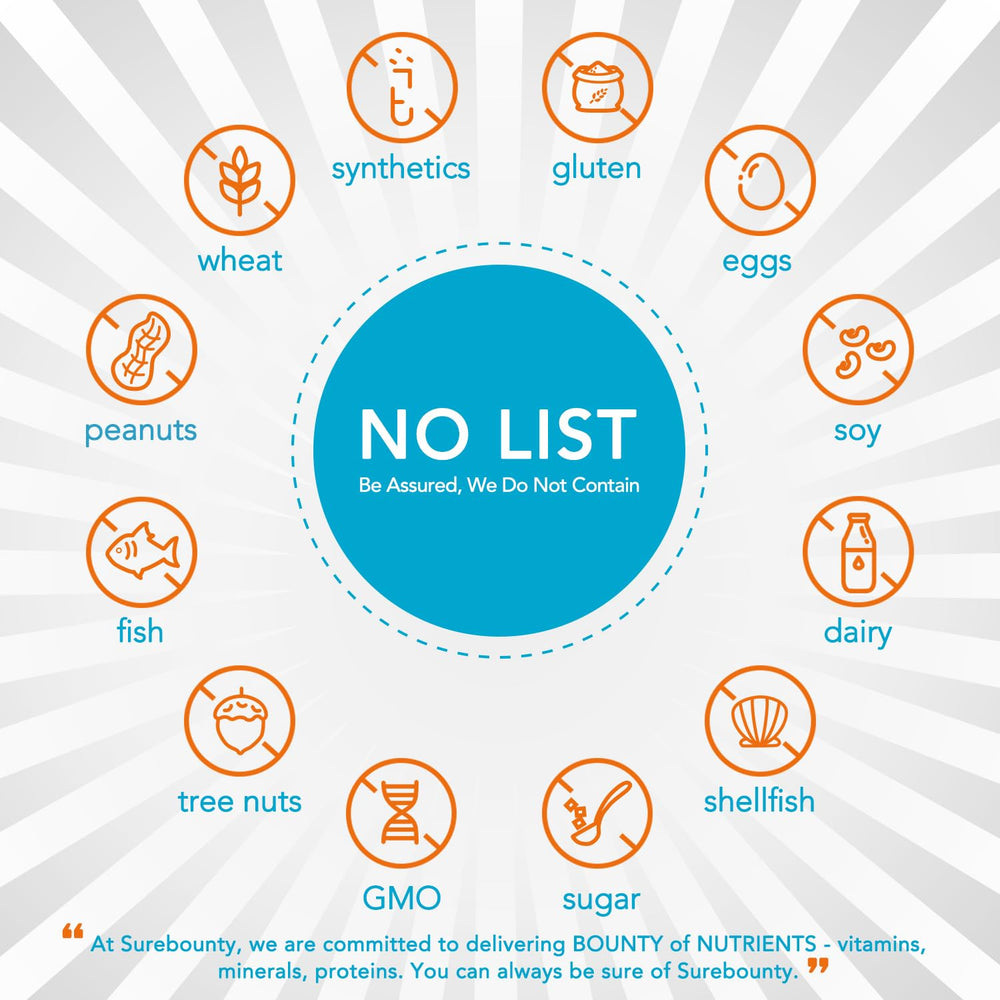 Vegan non-GMO label on Surebounty Akkermansia product packaging