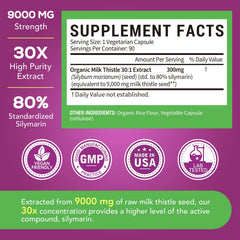 Organic farm sourcing of Surebounty milk thistle reinforces purity and responsible cultivation.