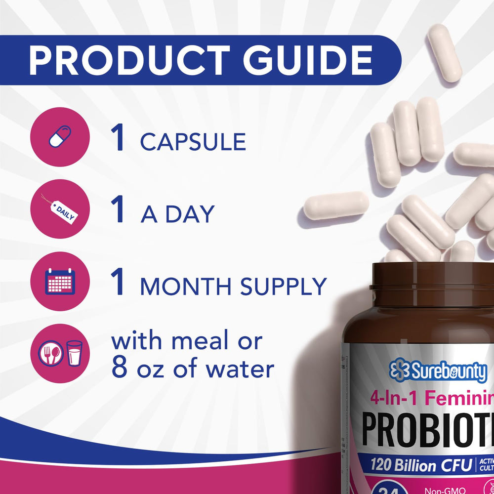 Cranberry extract segment highlighting potential feminine health routine with Surebounty.