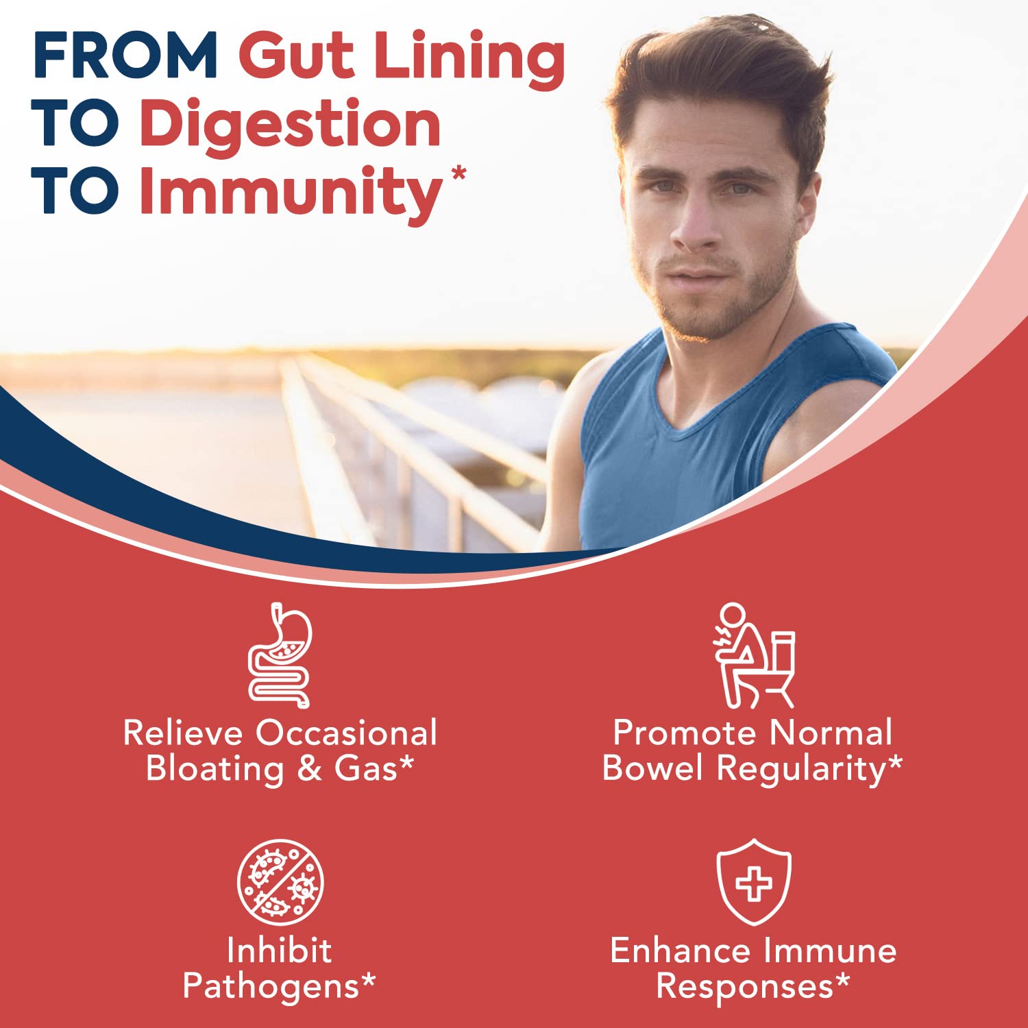 Graphic of Surebounty delayed-release technology suggesting stomach acid resistance.