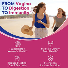 Surebounty Probiotics for Women featuring 34 strains for diverse gut and vaginal support