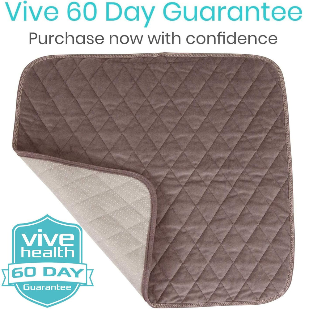 SURES brown reusable chair pad protects furniture and reduces waste