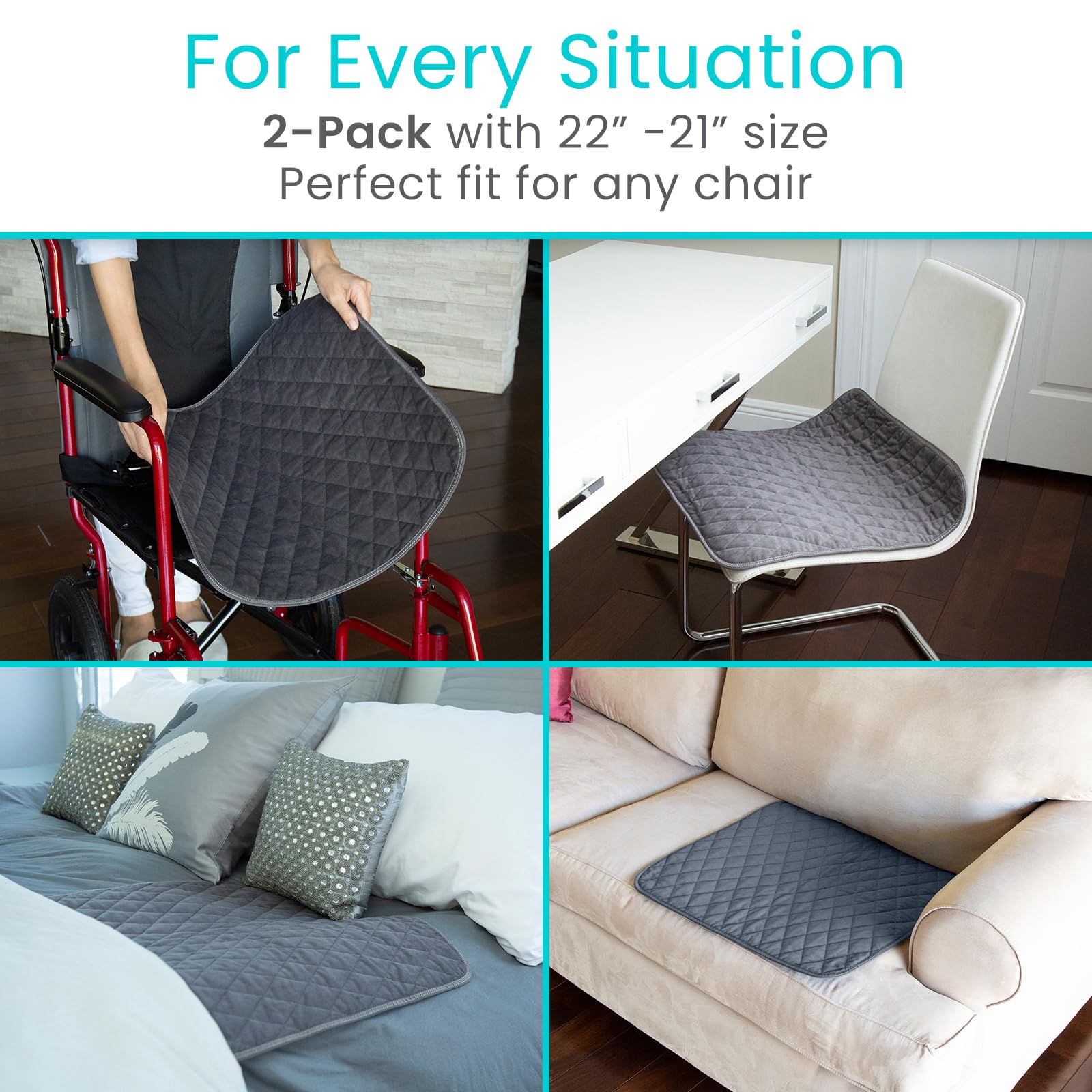 Sures chair pad machine-washable design for easy cleaning.