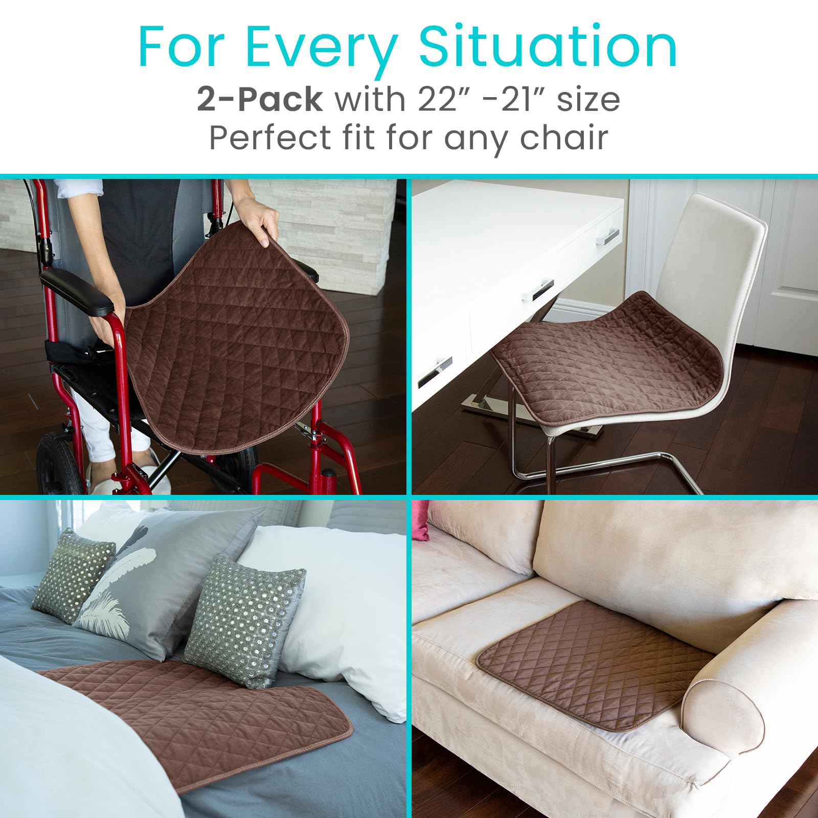 SURES chair pad nonslip base detail emphasizes stability on various surfaces