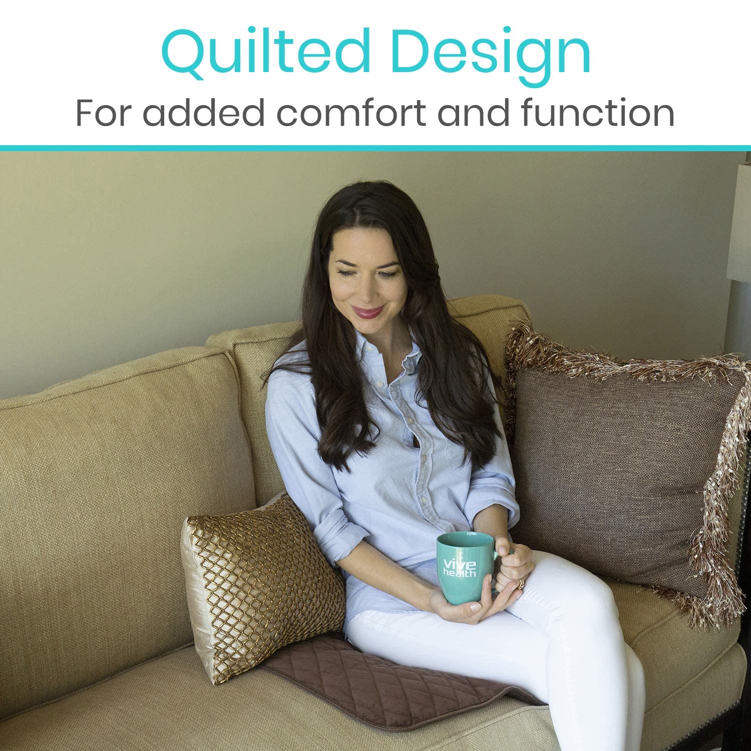 SURES lightweight portable chair pad ideal for home and travel