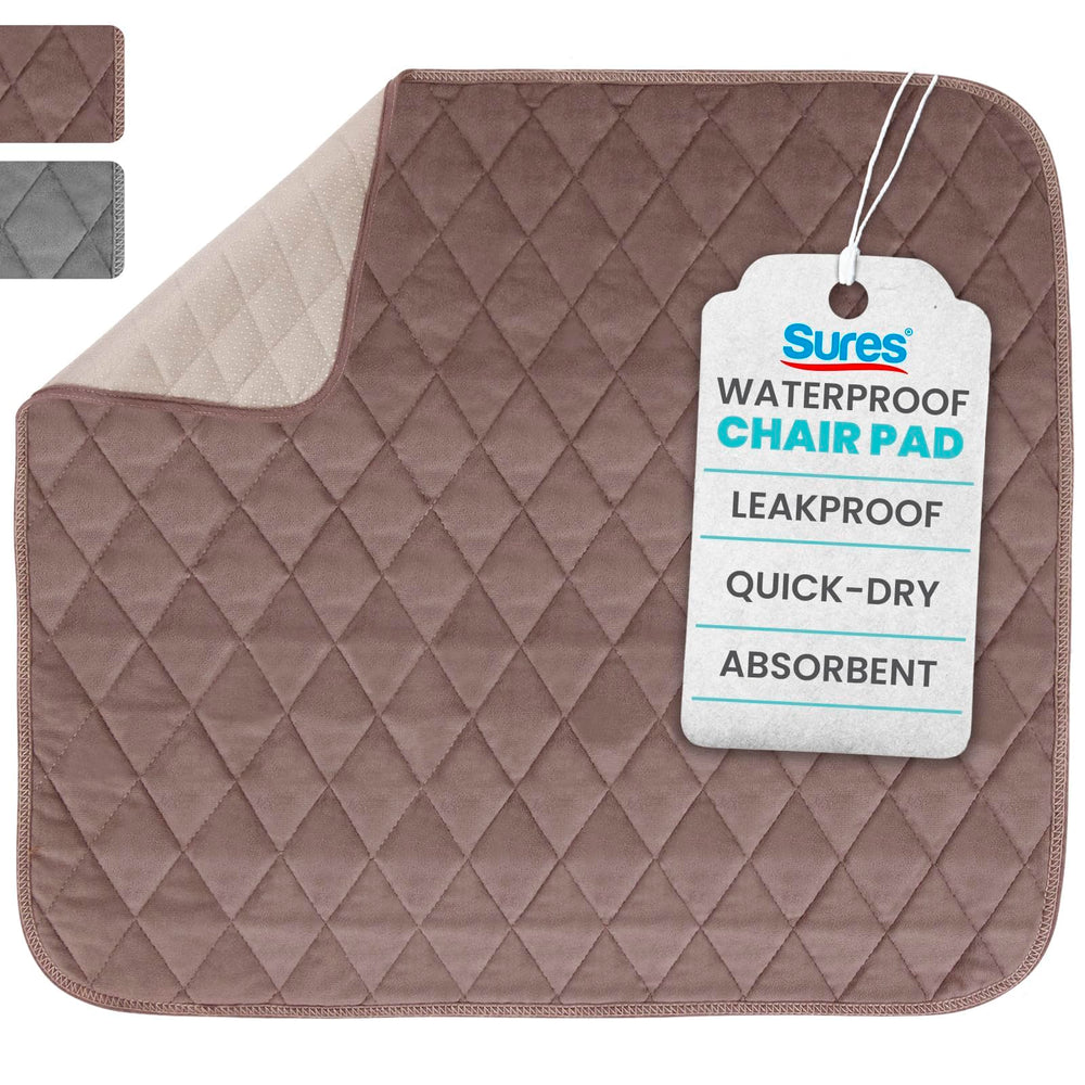SURES waterproof chair pad overview showing 22x21 inches for versatile protection