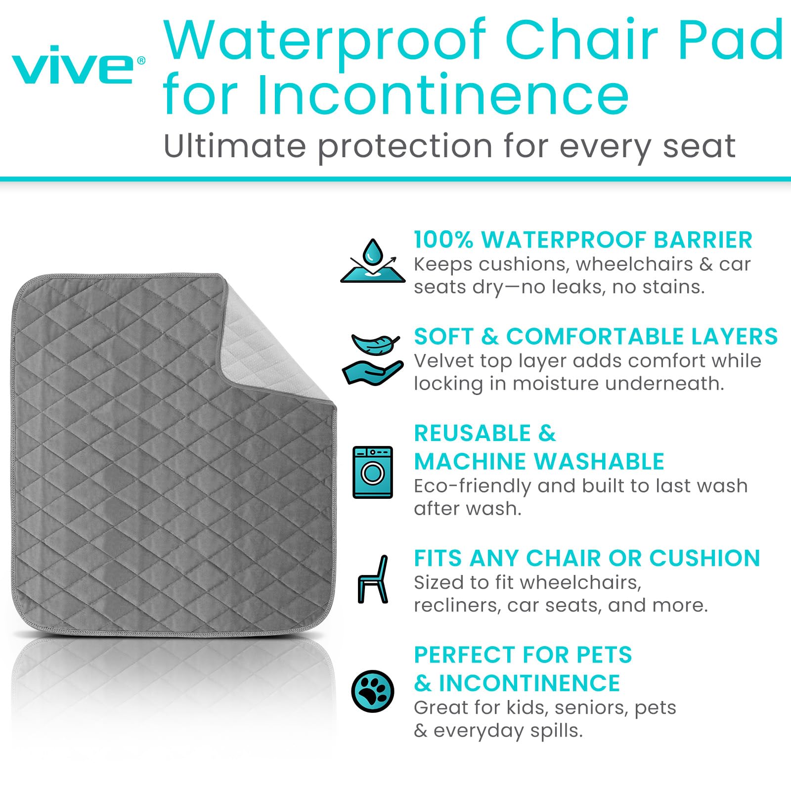 Sures Waterproof Chair Pad car seat setup helps stay dry on the go