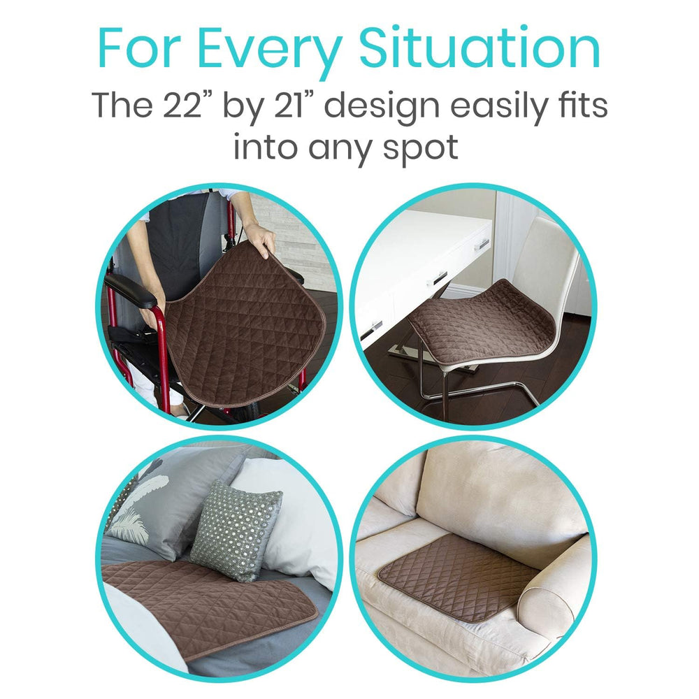 SURES chair pad on car seat offering travel-ready protection