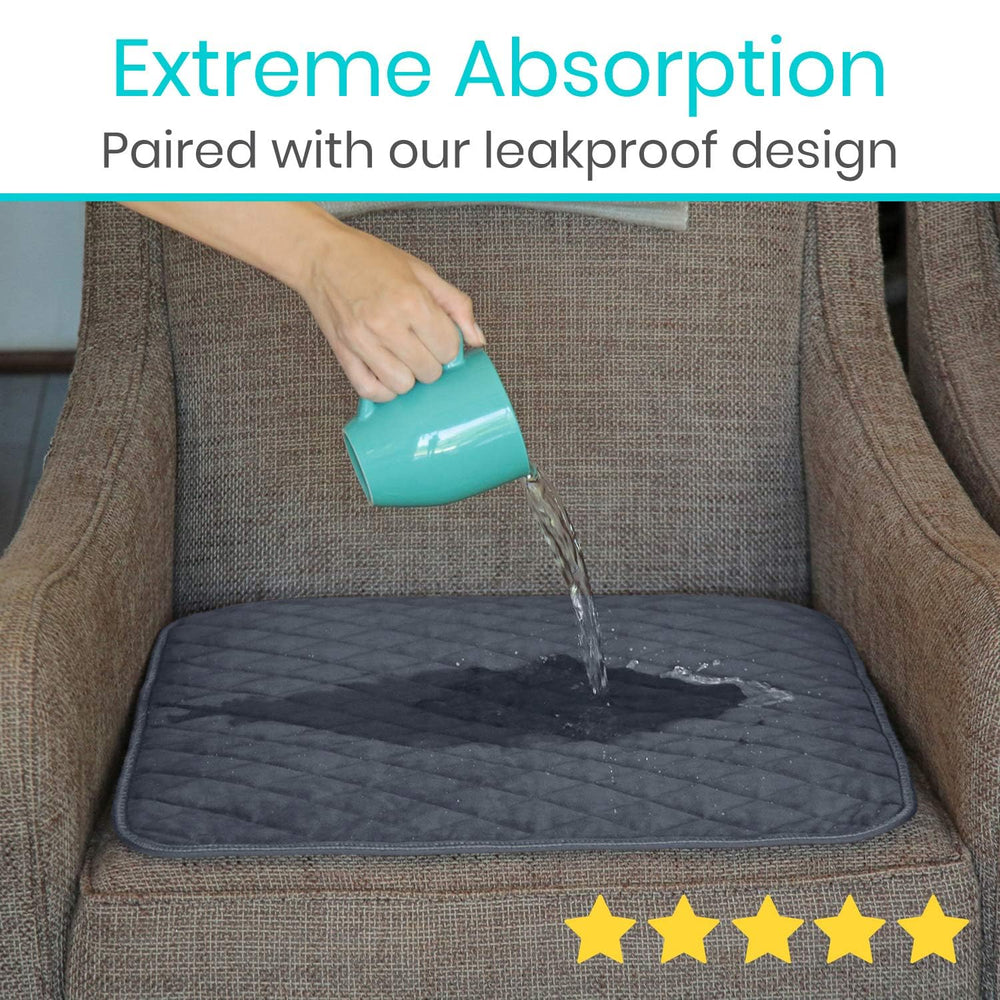 Sures Waterproof Chair Pad wheelchair seat provides absorbent protection