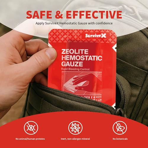 Great for outdoor home or vehicle trauma readiness with SurviveX.