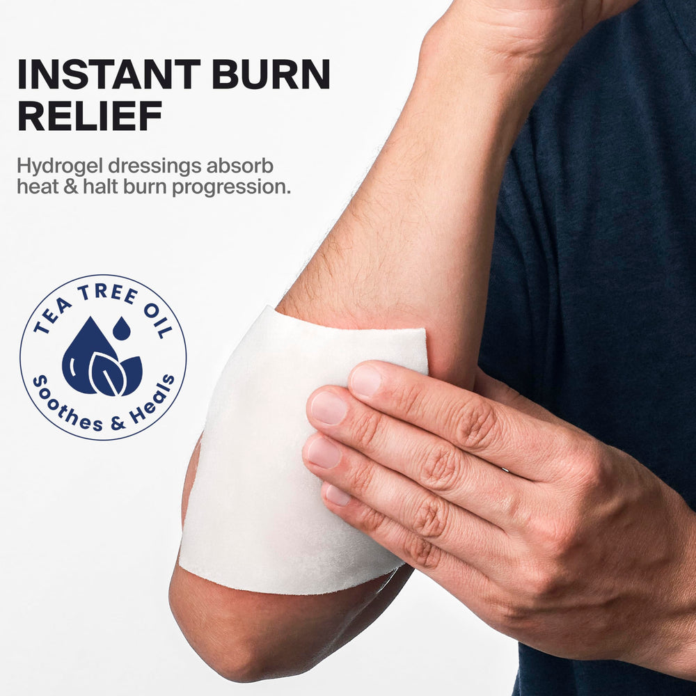 Non-stick burn pad ready for easy, painless application