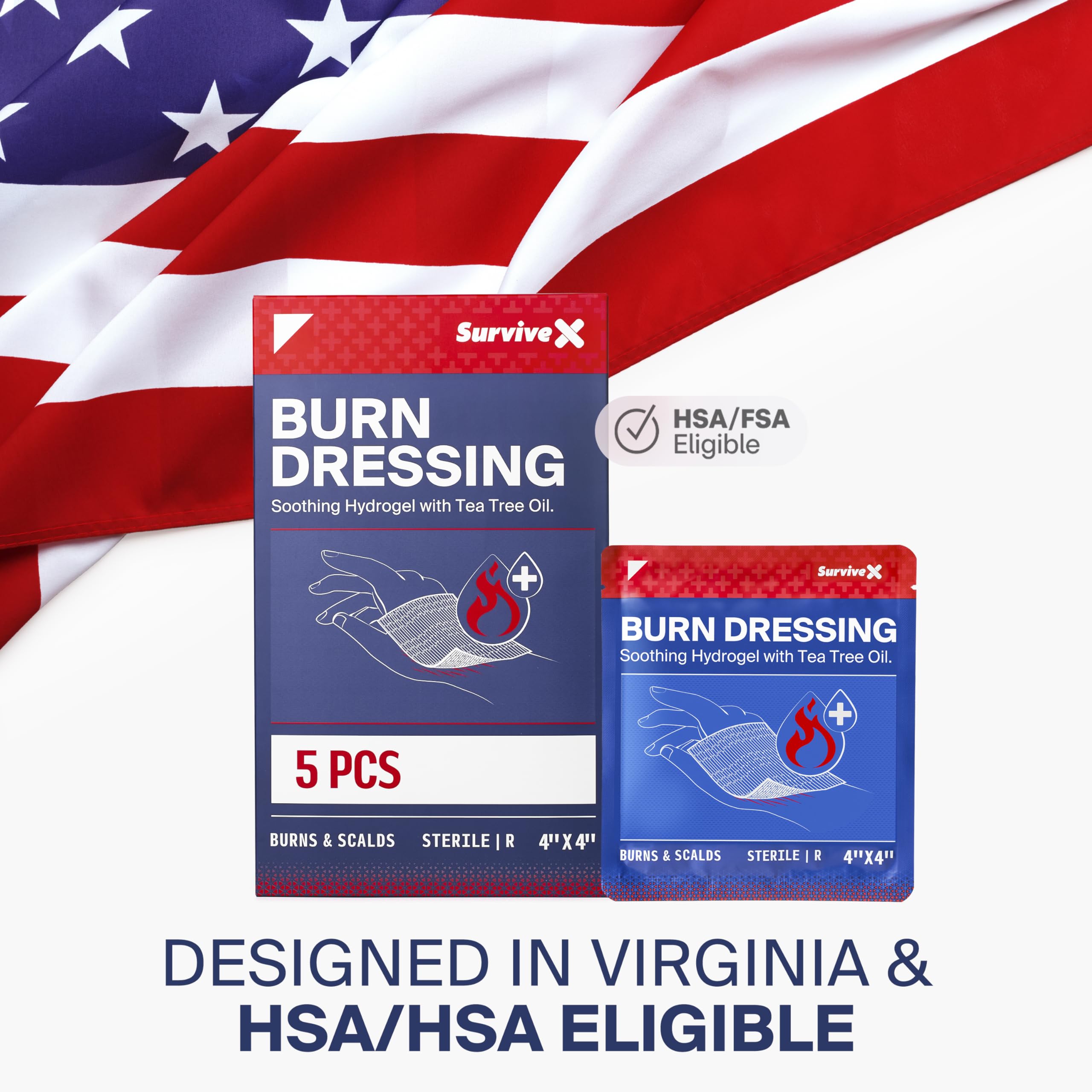 Safe for minor burns from heat, steam, or sun