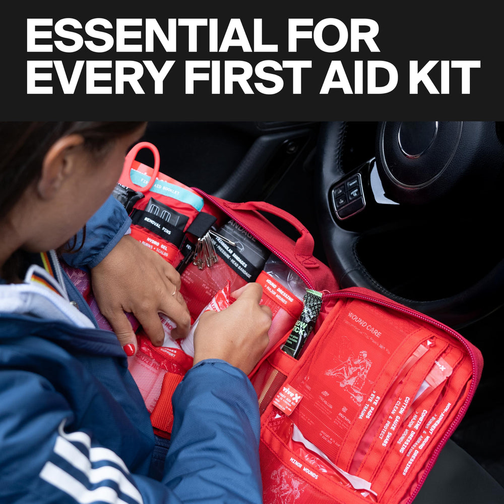 SurviveX elastic, easy-to-apply wrap secures dressings smoothly.