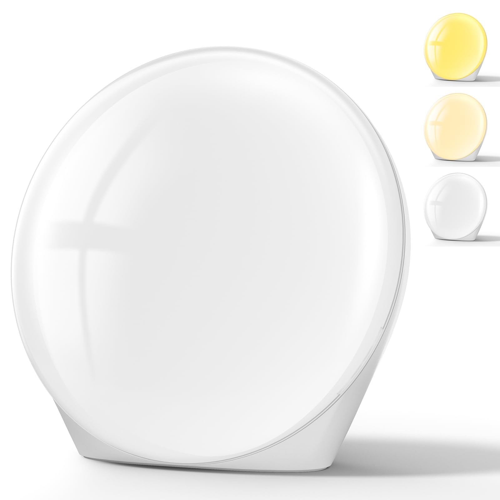 SUXIO Light Therapy Lamp front view showing bright, smooth daylight glow for mood and energy