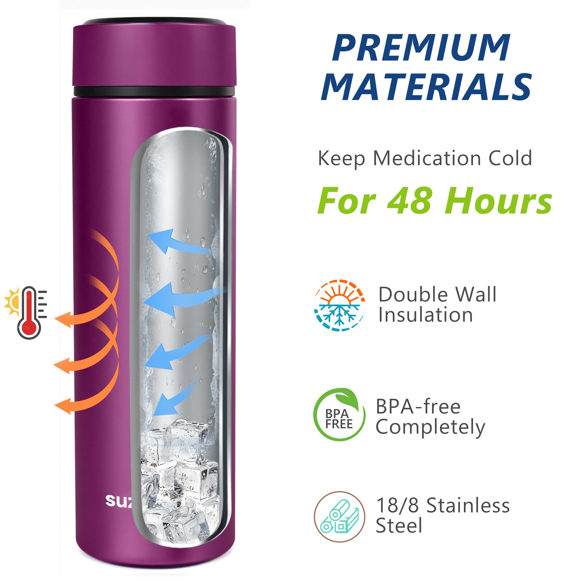 Biogel ice pack included inside the case for extended cooling