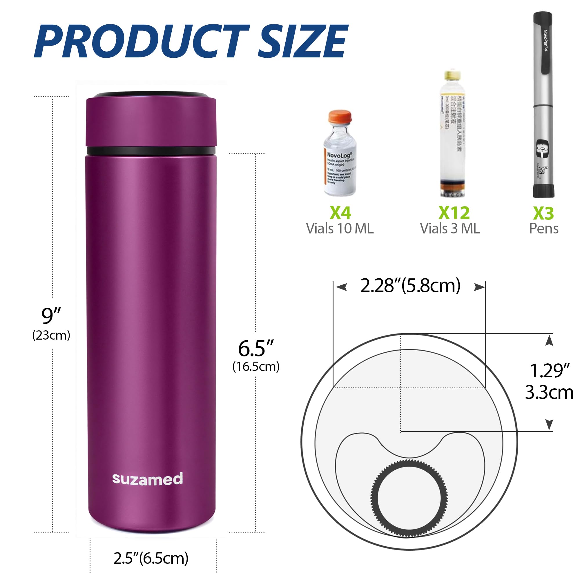 Compact size shown beside a backpack for everyday carry