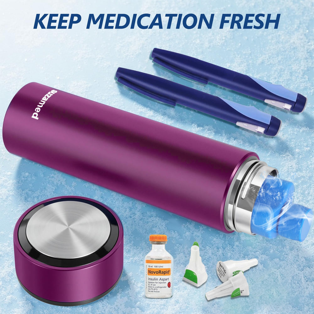 Interior space showing room for 3–4 insulin pens inside the case