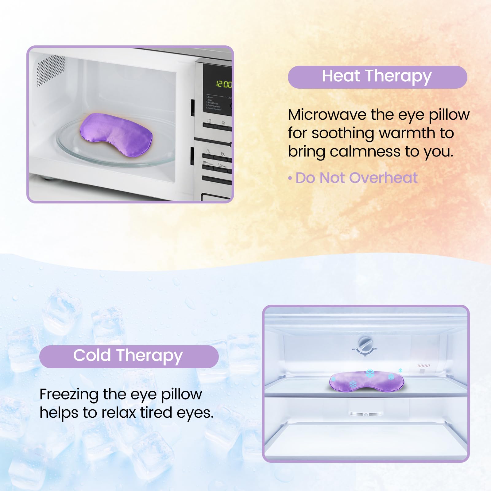 SuzziPad cooling eye mask chilled for refreshing nighttime care