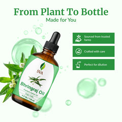 Bottle shown during scalp massage to soothe dry areas