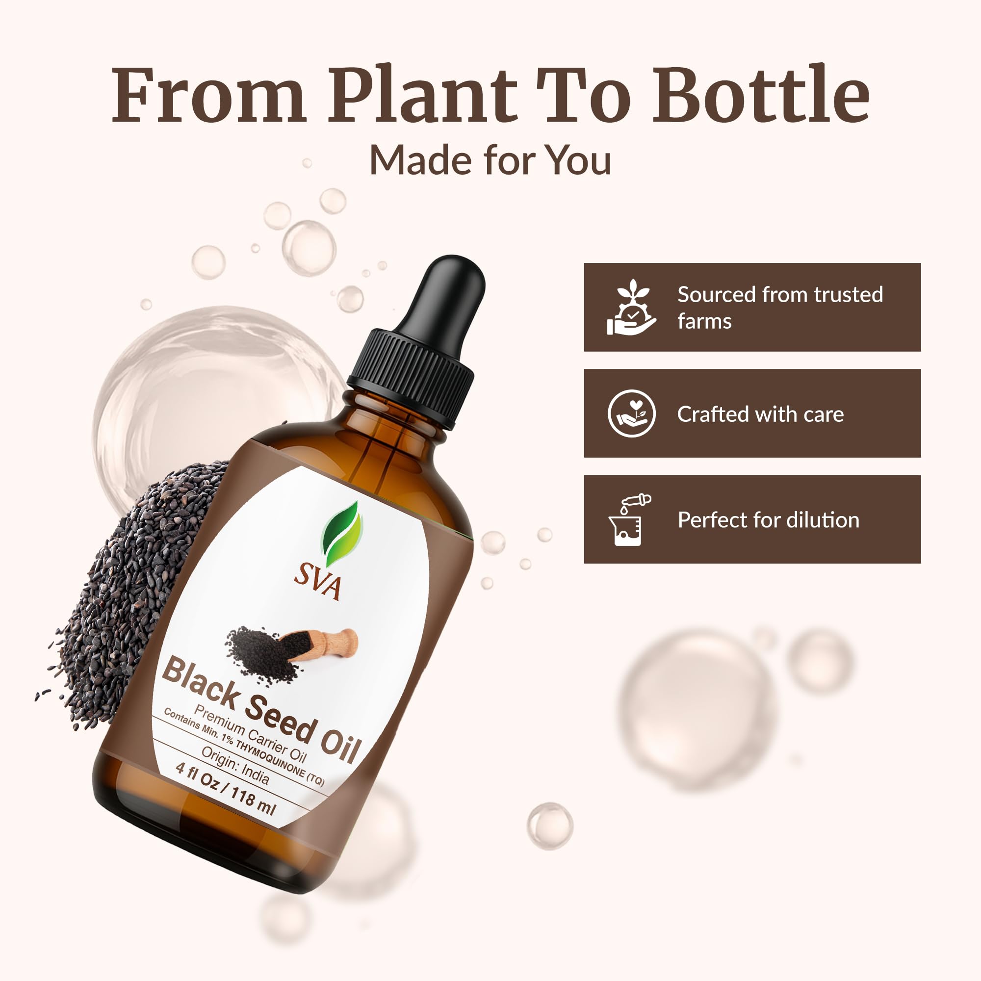 Applying SVA Black Seed Oil to the face as a lightweight moisturizer