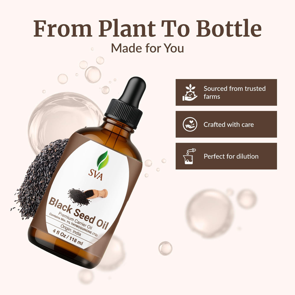Applying SVA Black Seed Oil to the face as a lightweight moisturizer