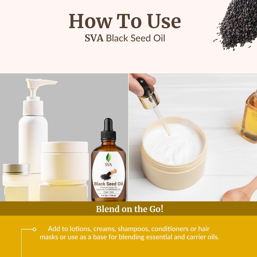 Combining SVA Black Seed Oil with shampoo for hair care routine