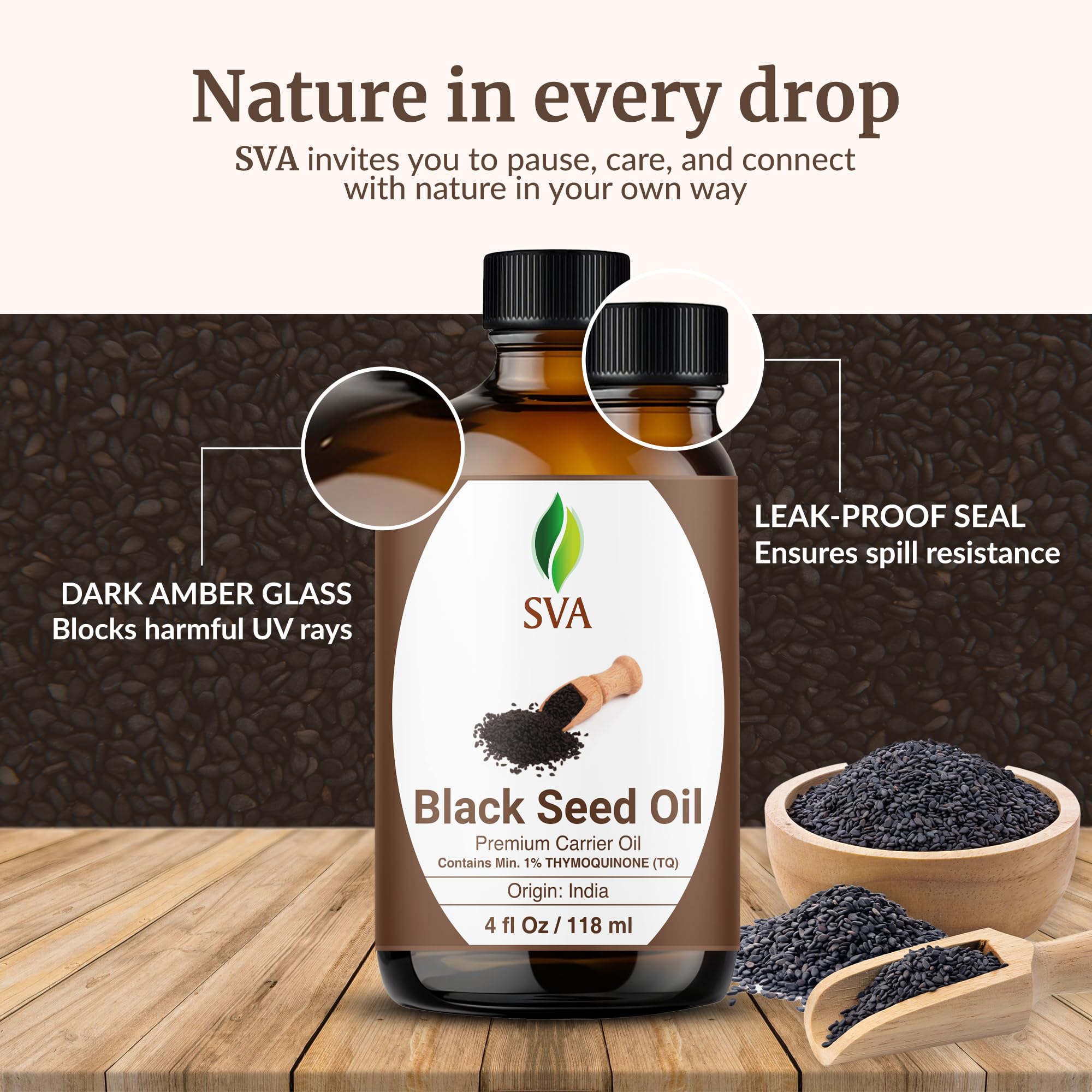 Warm oil application using SVA Black Seed Oil for deep penetration