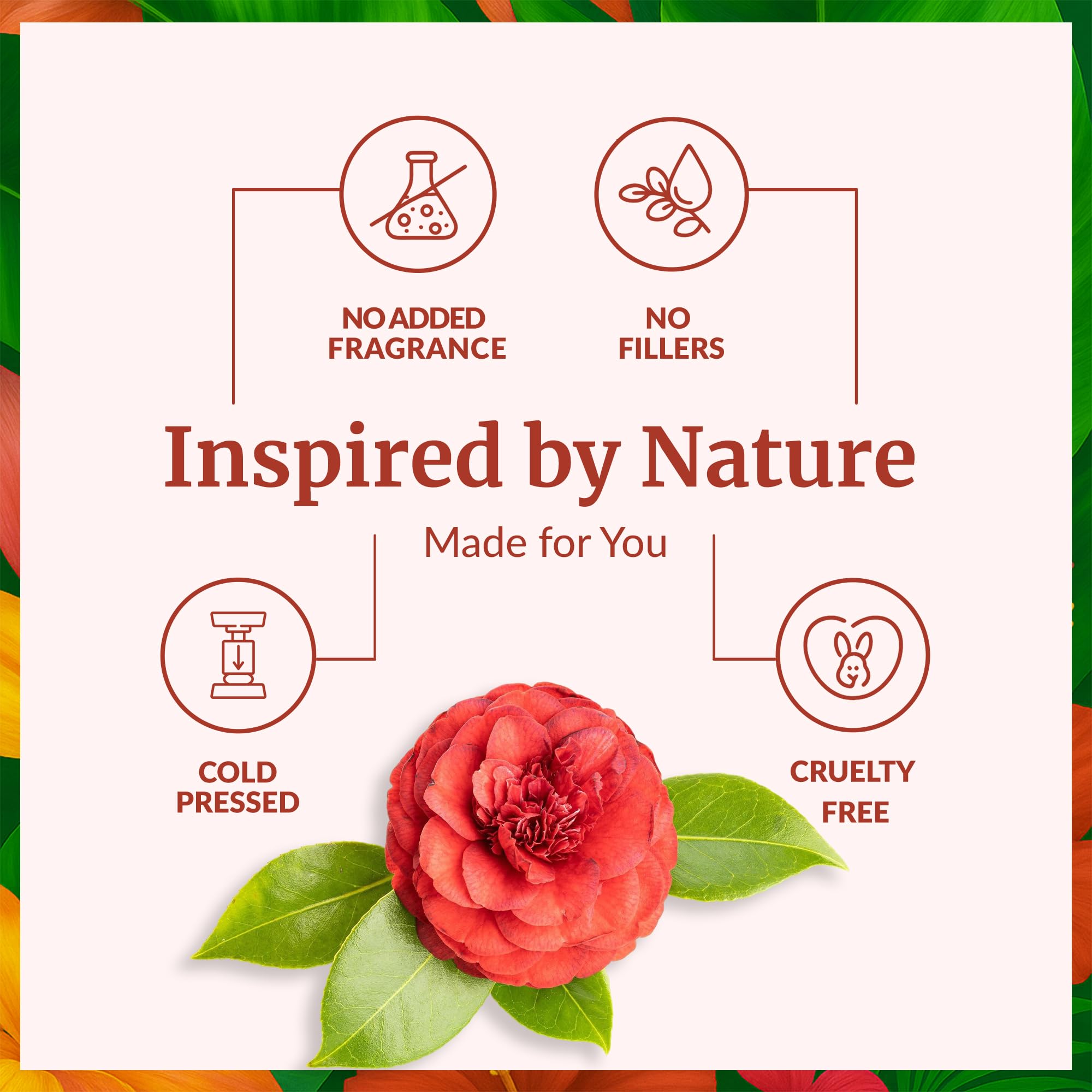 SVA Camellia Seed Oil in hand, ready for face or body use