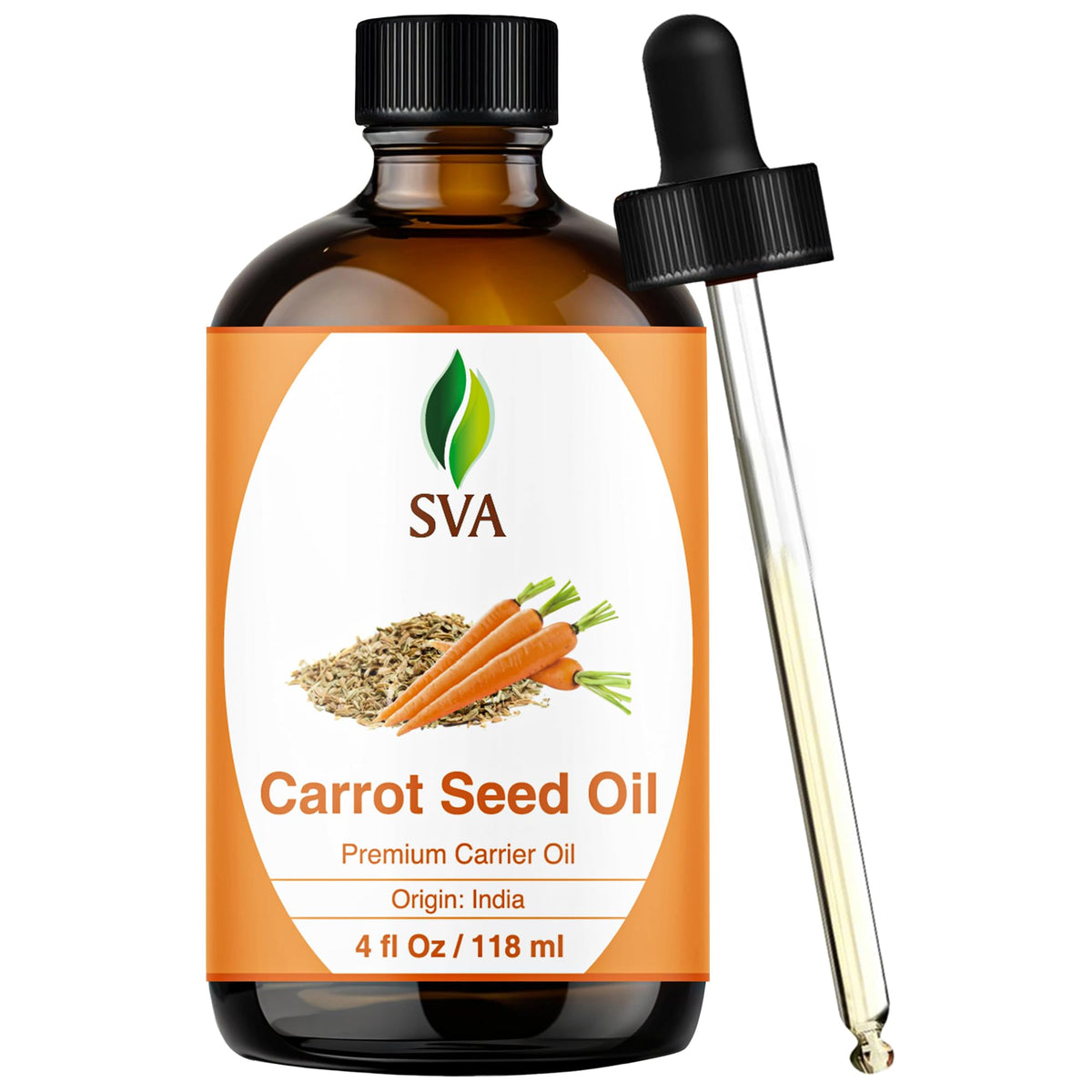 SVA Carrot Seed Oil bottle for facial and body hydration