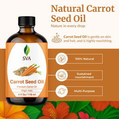 SVA Carrot Seed Oil dropper pouring for scalp application